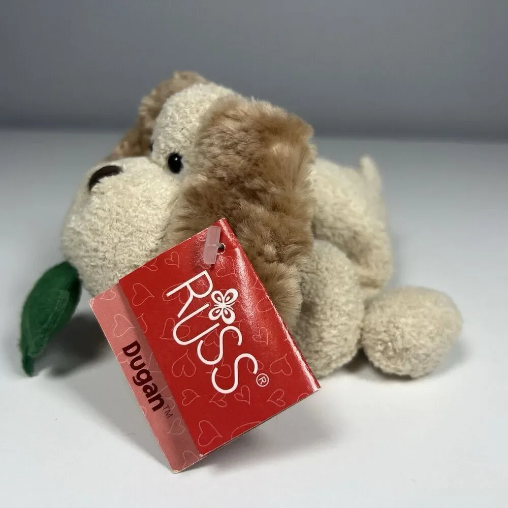 Russ Luv Pets Dugan Dog Shamrock Clover St. Patrick's Day Mini Plush NWT